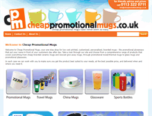 Tablet Screenshot of cheappromotionalmugs.co.uk